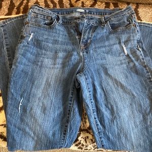Old Navy Curvey skinny jeans light distressed size 10 long